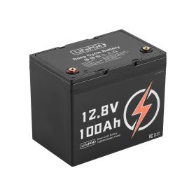 2 Pack 12V 100Ah LiFePO4 Battery, Up to 15000 Cycles, Deep Cycle Lithium Iron Phosphate Battery with Built-in BMS, Low Temp Protection
