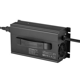 36V 18A Lithium Battery Charger, 43.8V, AC-DC LiFePO4 Smart Charger, with Anderson Connector, LED Indicator, 0V Activation