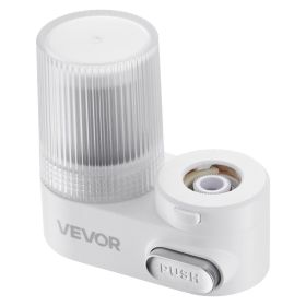 Faucet Mount Water Filter, Vertical Water Purifier for Sink Tap, Carbon Fiber Filter, Removes Chlorine Lead with 3 Filters (Default: Default)